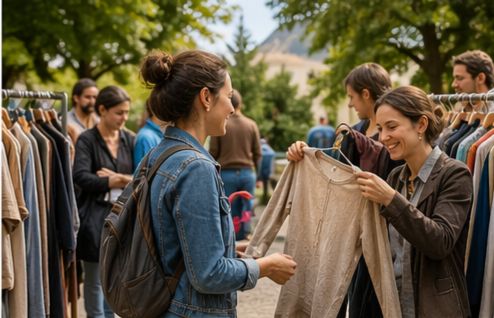 Persone che fanno lo swap