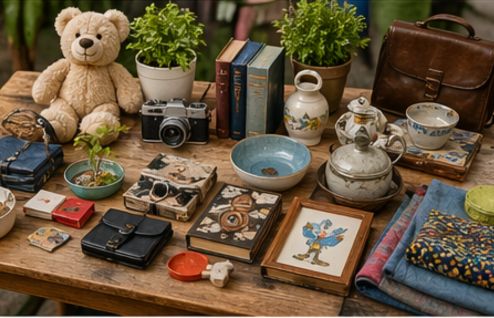 Oggettistica swap su tavolo